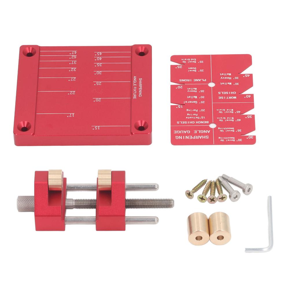 Honing Guide System High Precise Aluminum Alloy Sharpening Kit for Woodworking Chisel Plane