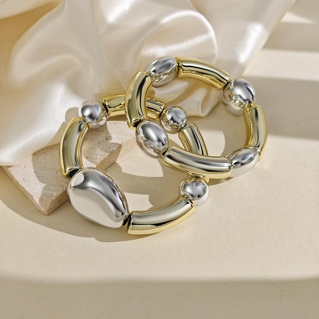 Fashion Personality New Round Beads Niche Design Bracelet Exaggerated Irregular High-End Bracelet Women