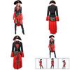 Damen Piratenkostüm Set Mit Rotem Kleid Hut Und Gürtel Perfekt Für Halloween Partys