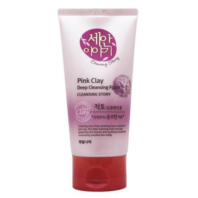 KWAILNARA Cleansing Story Rosa Tonerde, Weißer Tonerde-Schaum 150g (2 Arten)