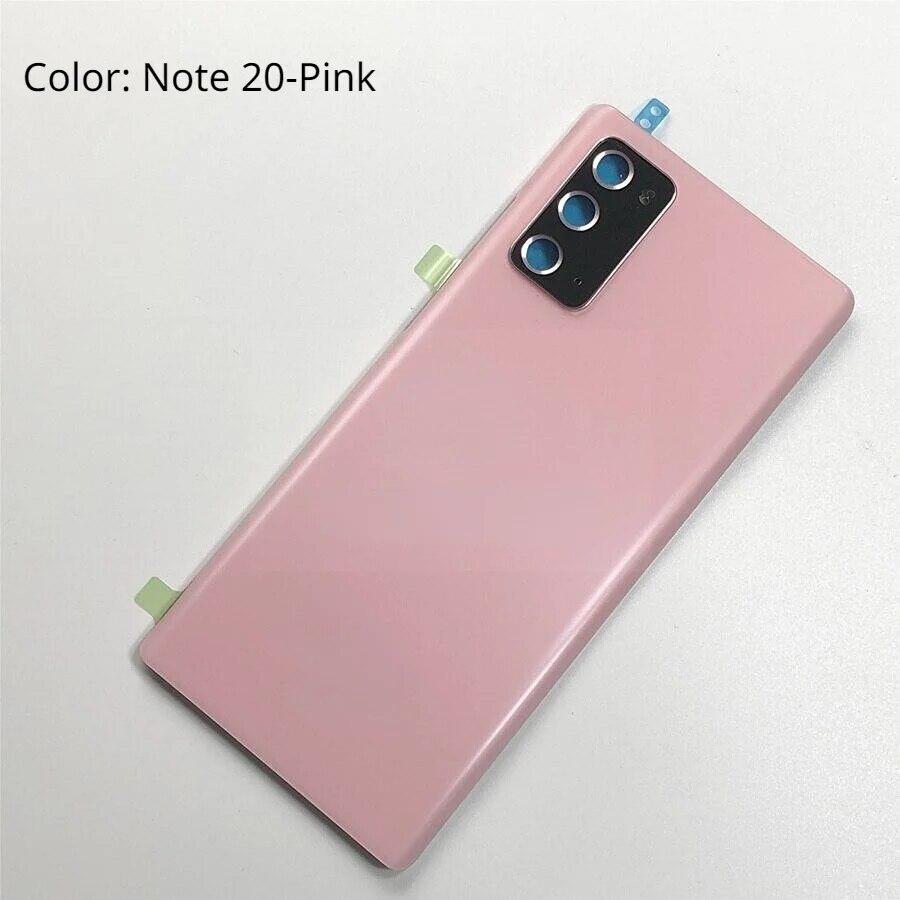 Back Glass For Samsung Galaxy Note 20 Ultra Note 20 Back Battery Cover Rear Door Housing  with Camera Lens