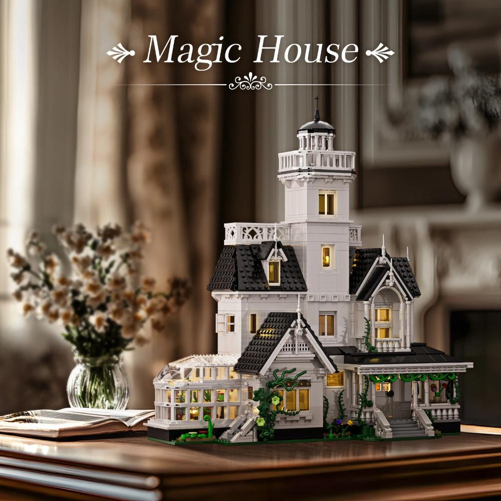 1877 Teile Magisches Haus Bausteine Set Owens Haus Bau-Set Creator Architekturmodell Heim Büro Dekoration Geschenk für Erwachsene