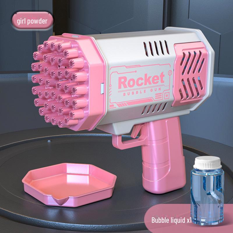 40-Hole Electric Bubble Rocket Toy for Kids