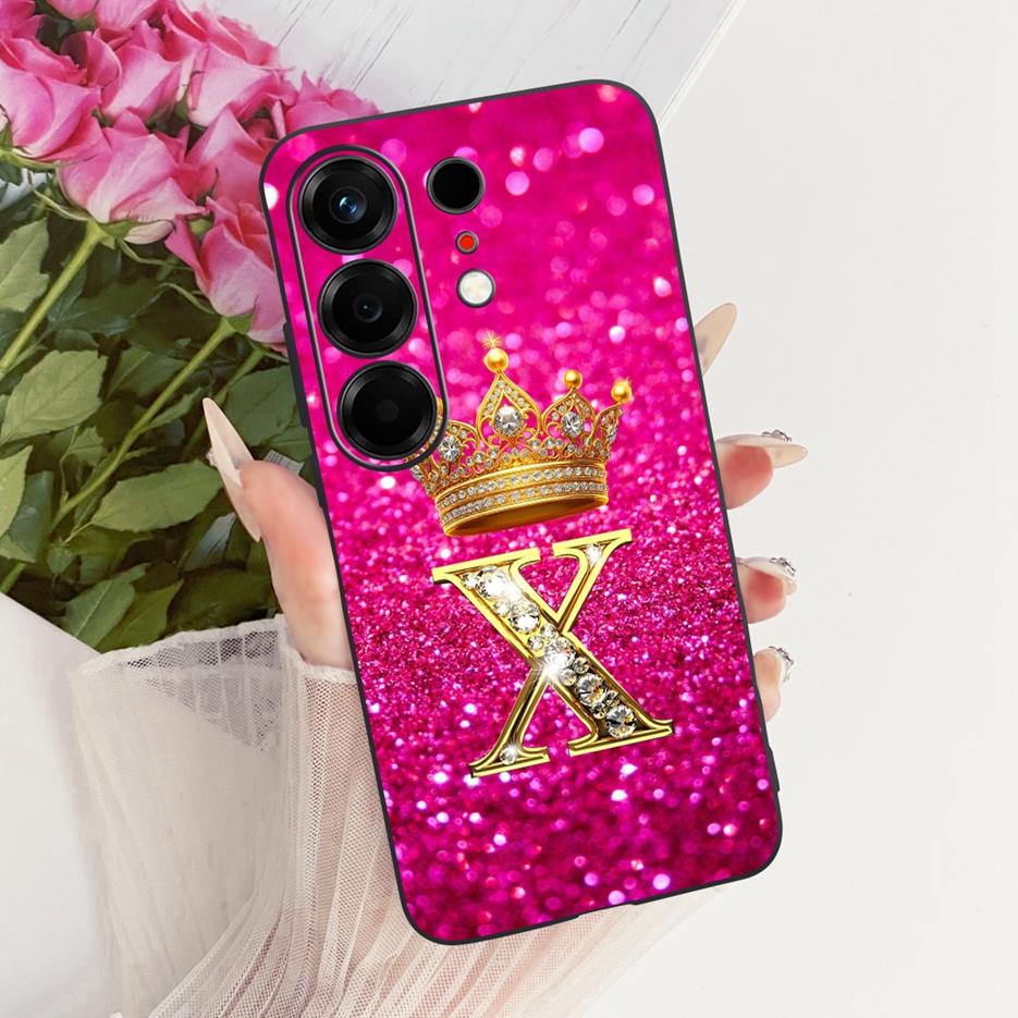 For Tecno Camon 50 4G Case CN5 Luxury Crown Letters Cover Soft TPU Phone Case For Tecno Camon 50 Pro 4G CN5c Camon50 Fundas Bags