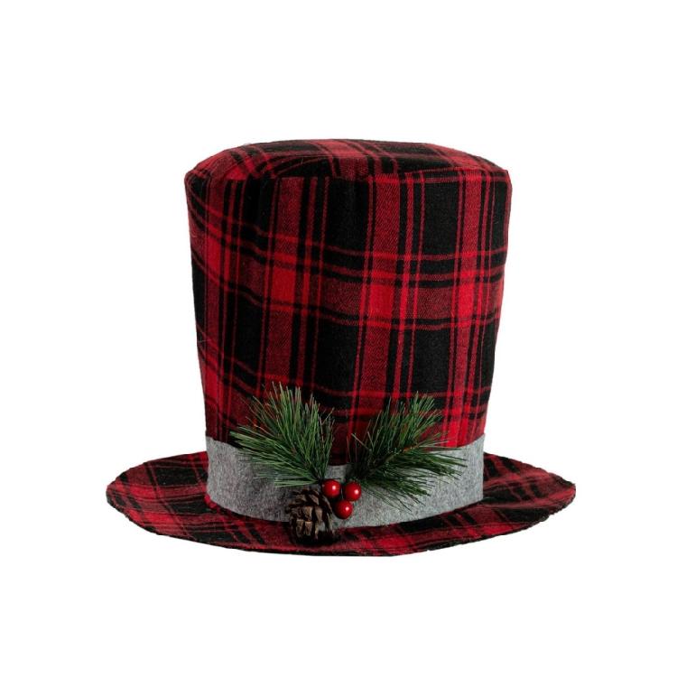 Classical Black or Red Christmas Tree Crowns Decoration Efficient Fabric Design Elevates Seasonal Celebration Style