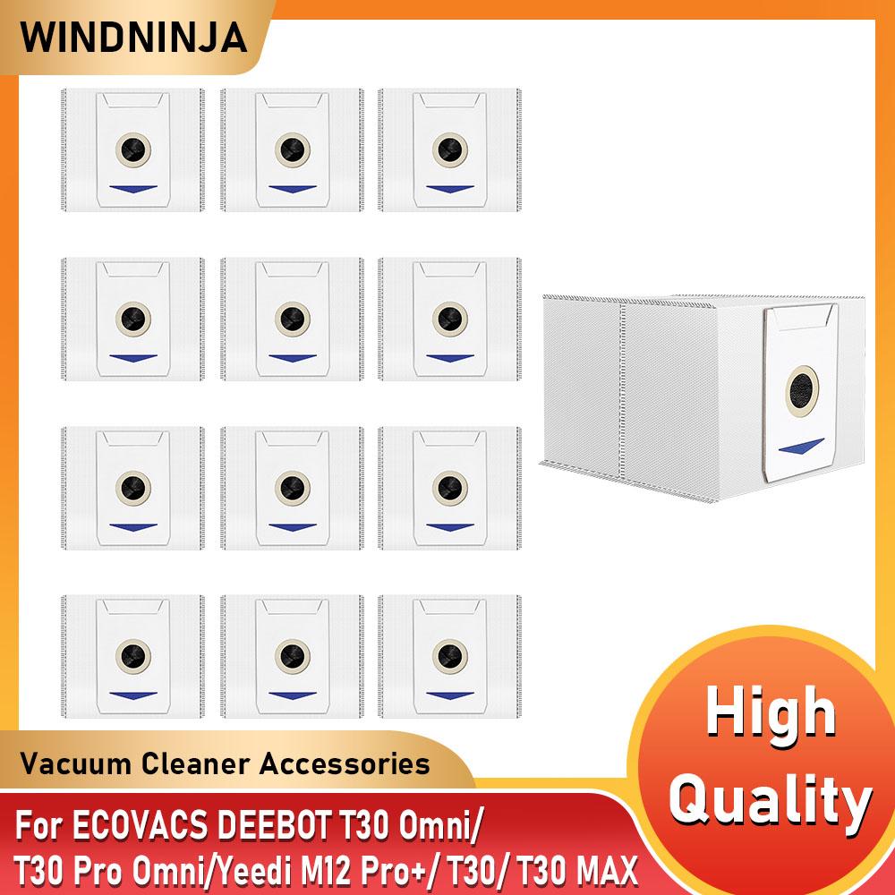 Dust Bags For ECOVACS DEEBOT T30 Omni/ T30 Pro Omni/Yeedi M12 Pro+/ T30/ T30 MAX Vacuum Cleaner With Activated Carbon Dust Bags