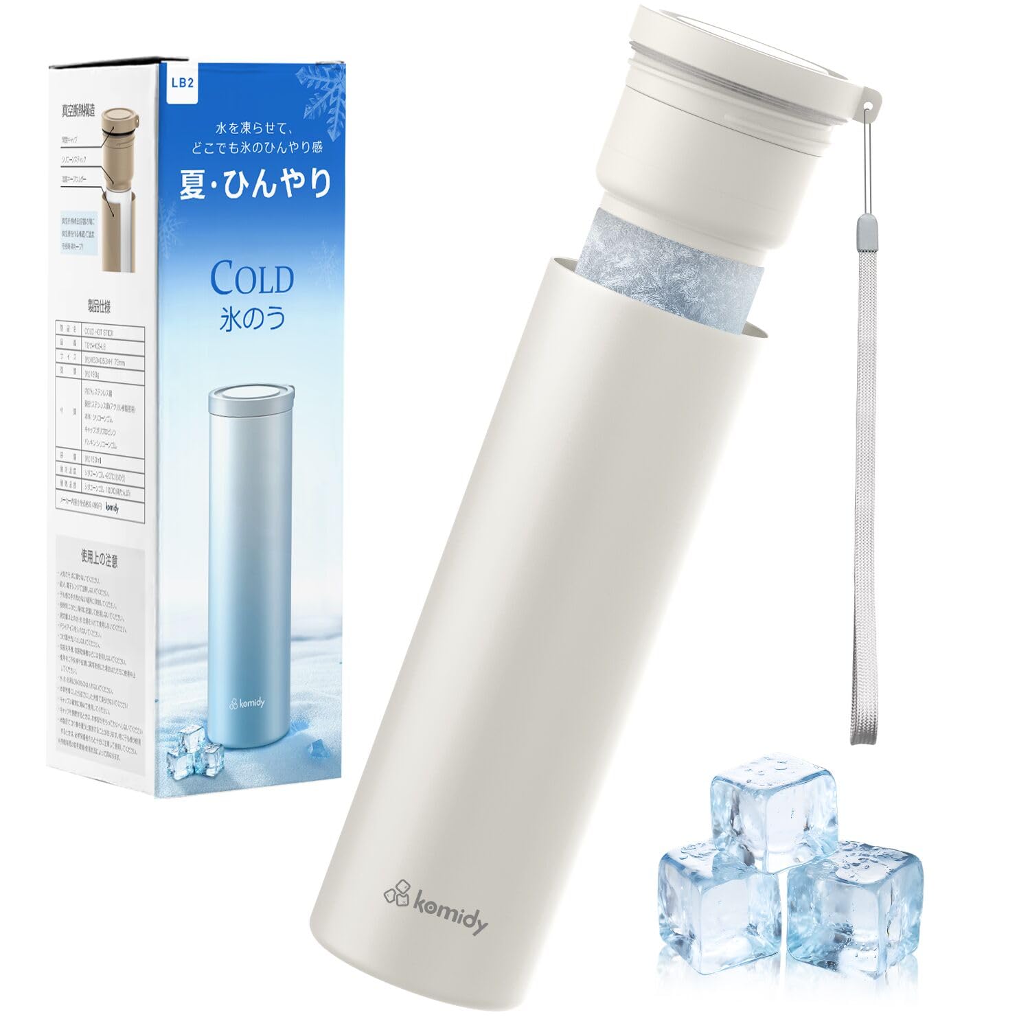 

Пакет со льдом в виде стика 3 цвета - Белый / Бежевый / Синий