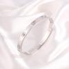 Starry Sky Silver Titanium Steel Bracelet for Women - High-End, Versatile, Full Diamond, Non-Fading Fashion Accessory
