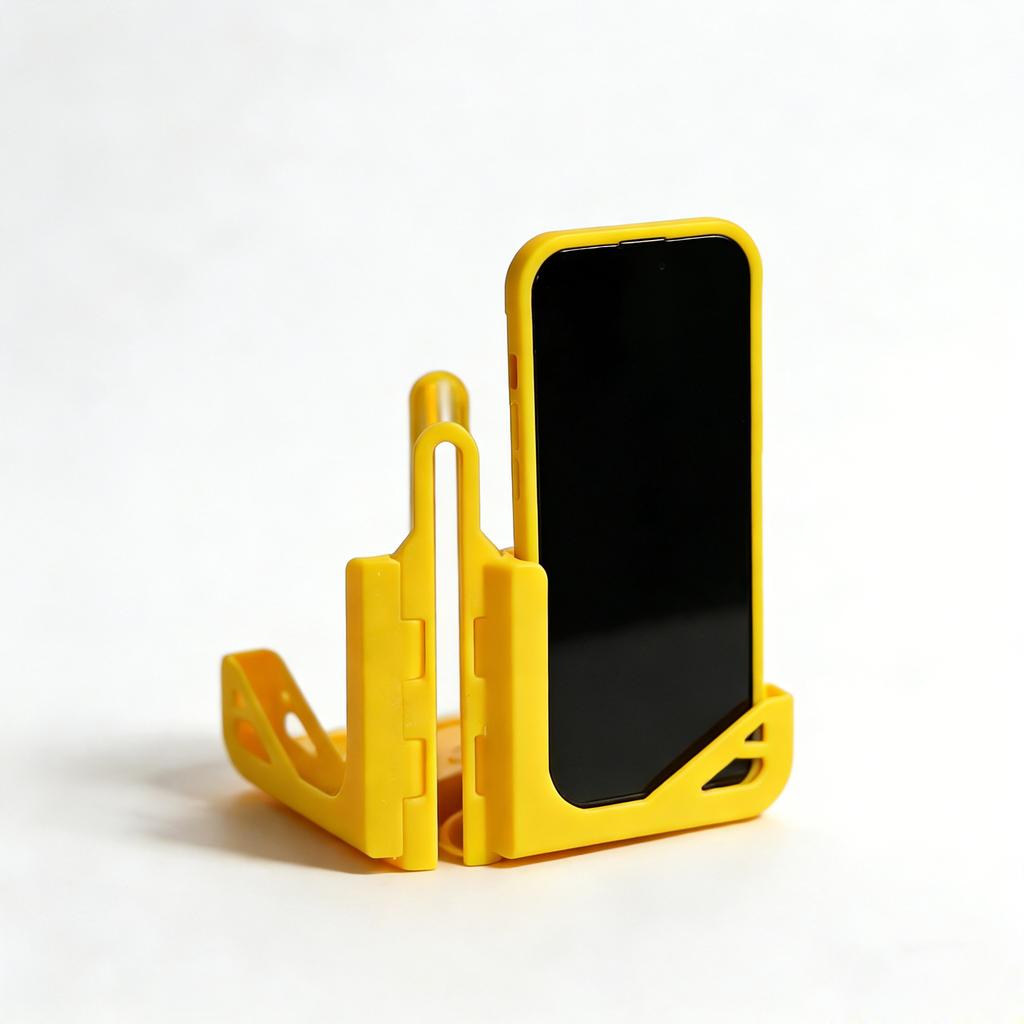 Tennis Badminton Court Phone Holder Foldable Fence Mount Bracket Multi-angle Portable Phone Stand for Recording Sports Training