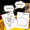 30Sheets Student Cute Minimalist Speech Bubble Sticky Notes, High-Aesthetic Removable Paper, Reusable N-Stick Memo Pads Gift