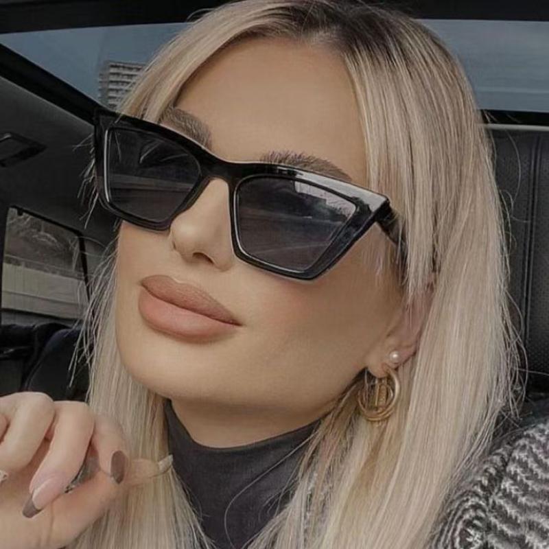New Sunglasses For Women Personalized Cat Eye Sun Glasses Vintage Square Eyewear Brand Designer Man Uv400