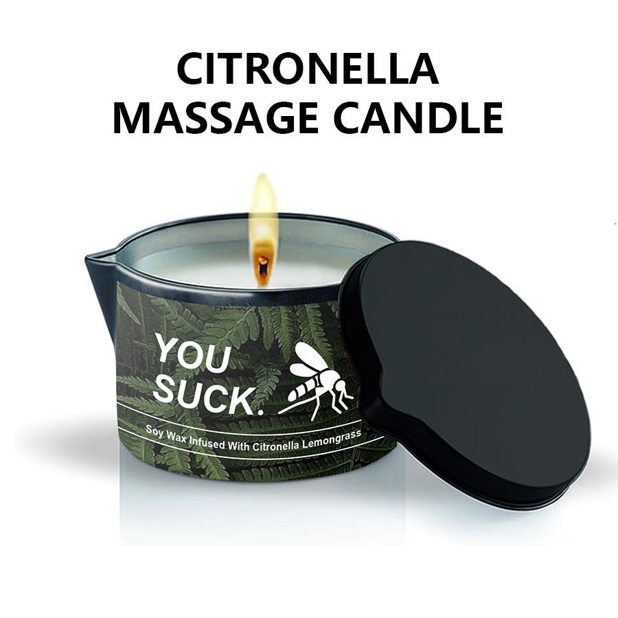 

1pcs Citronella Scented Candle,Massage Oil Candle,Luxury Aromatherapy Candle,SPA Candle for Stress Relief and Skin Moisturizing