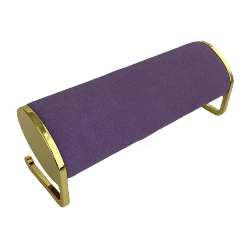 Elegant Bracelet Jewelry Display Stand Delicate Long Plush Jewelry Display for Watches and Bangles with Metal Support