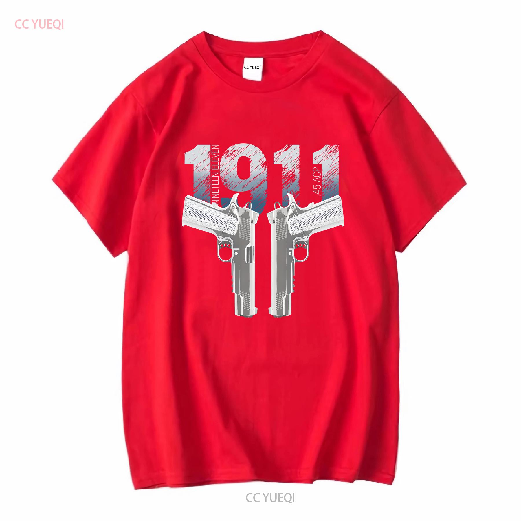 Model 1911 Colt Pro Gun Rights 2nd Amendment 100 Cotton Men T Shirt vintage Washed Casual Stretched Breathable Unisex S