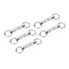 5pcslot Stainless Steel Column Type Rotary Ring Bearing Swivel Fishing Swivels Hook Connector