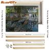 Ruopoty DIY Frame Night Scenery DIY Painting By Numbers Kits Modern Wall Art Picture Handpainted Oil Painting For Living Room Art