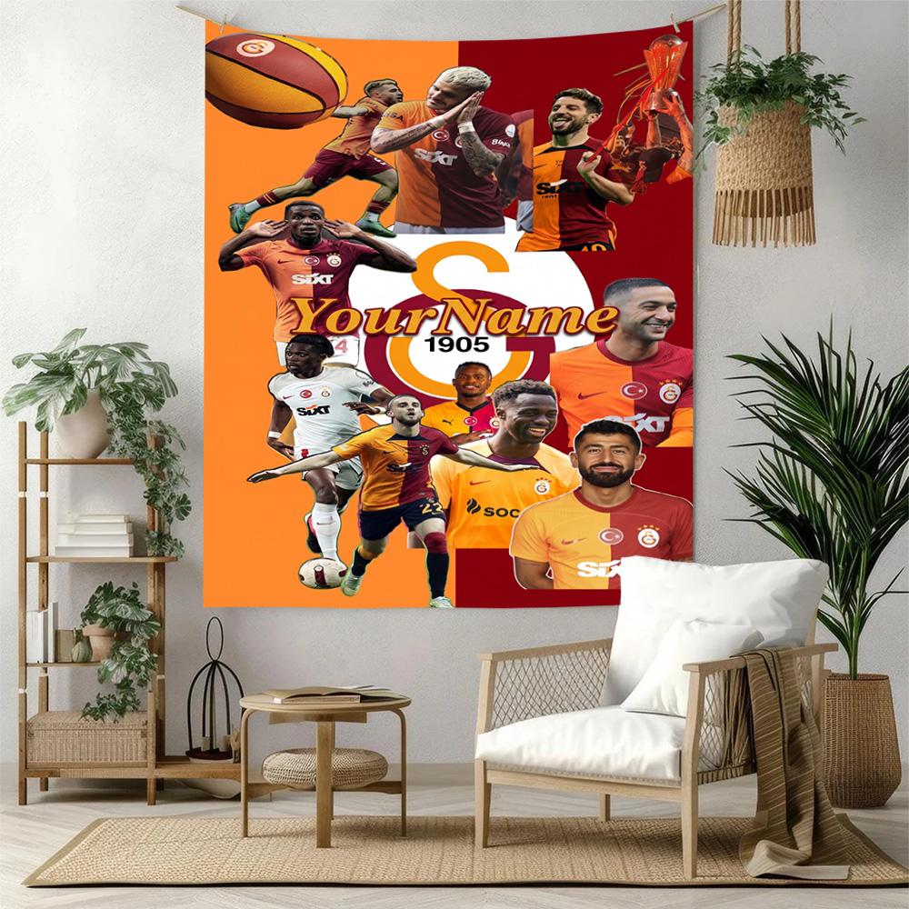 Galatasaray Custom Your Name Wall Decor Tapestry Art For Pet Memorial Birthdaywedding Party Backdrop Family Gift