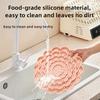 1pc Sunflower Pet Licking Pad Silicone Pet Slow Food Tableware Bowl Suction Cup Dog Licking Pad Slow Food Pad