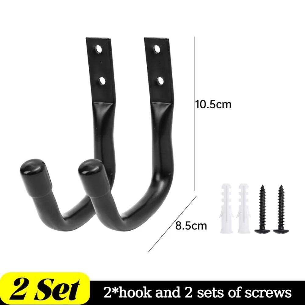 

2 комплекта с винтами Гаражный J-образный крюк для несущего инструментального органайзера Аксессуары 2 Sets