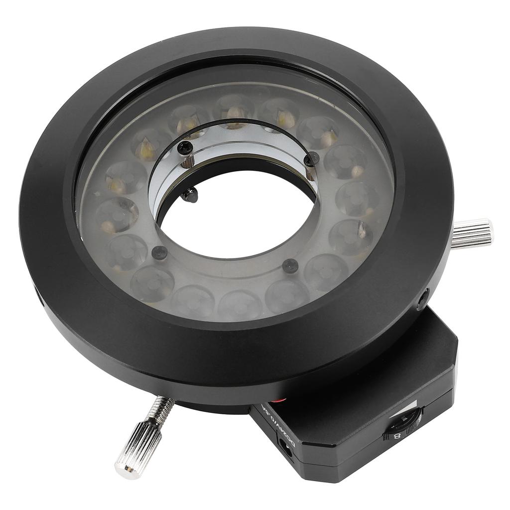 KP P100A Mikroskop 16-LED-Ringlichtquelle mit Polarisator 62mm Helligkeitsregelung