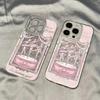 Drop-Proof Transparent Phone Case for iPhone 14 with Ballet Music Box Design