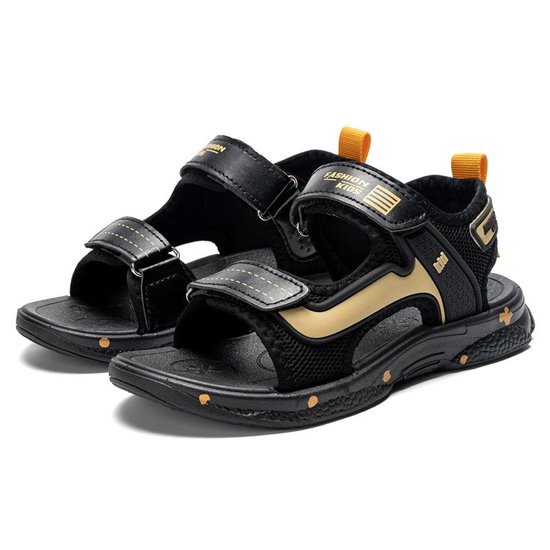 

Boys summer sandals 2025 new soft-soled non-slip breathable beach shoes medium and older children s sports shoes 28