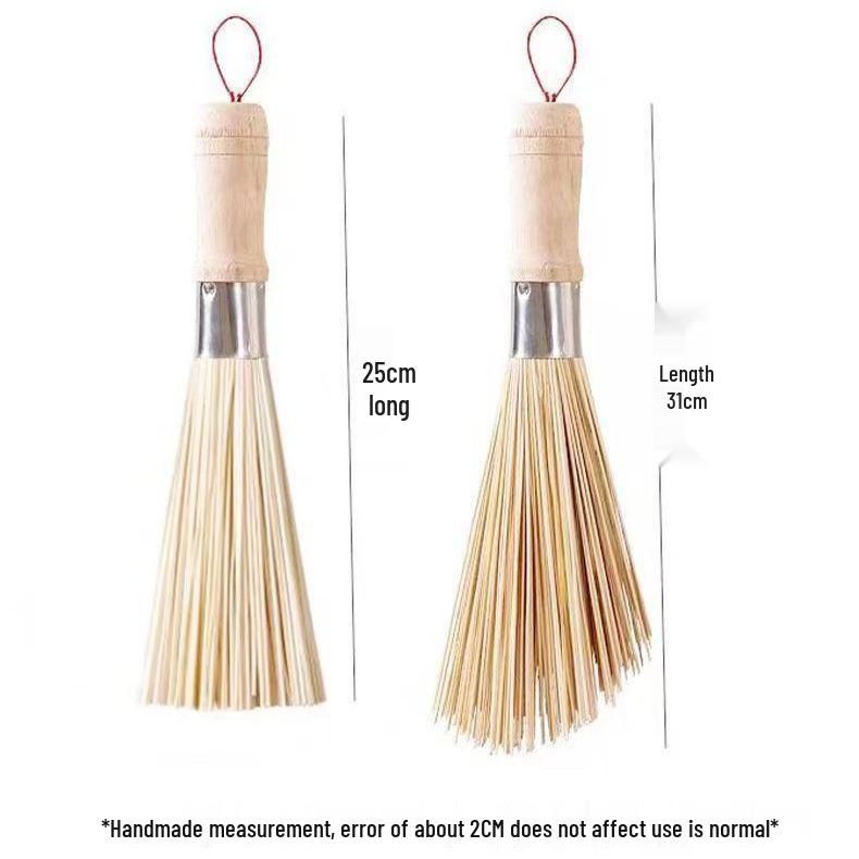 Bambus & Holz Natürliches Topfbürsten-Set - Altmodischer Luffaschwamm & Umweltfreundliche Küchenreinigungswerkzeuge