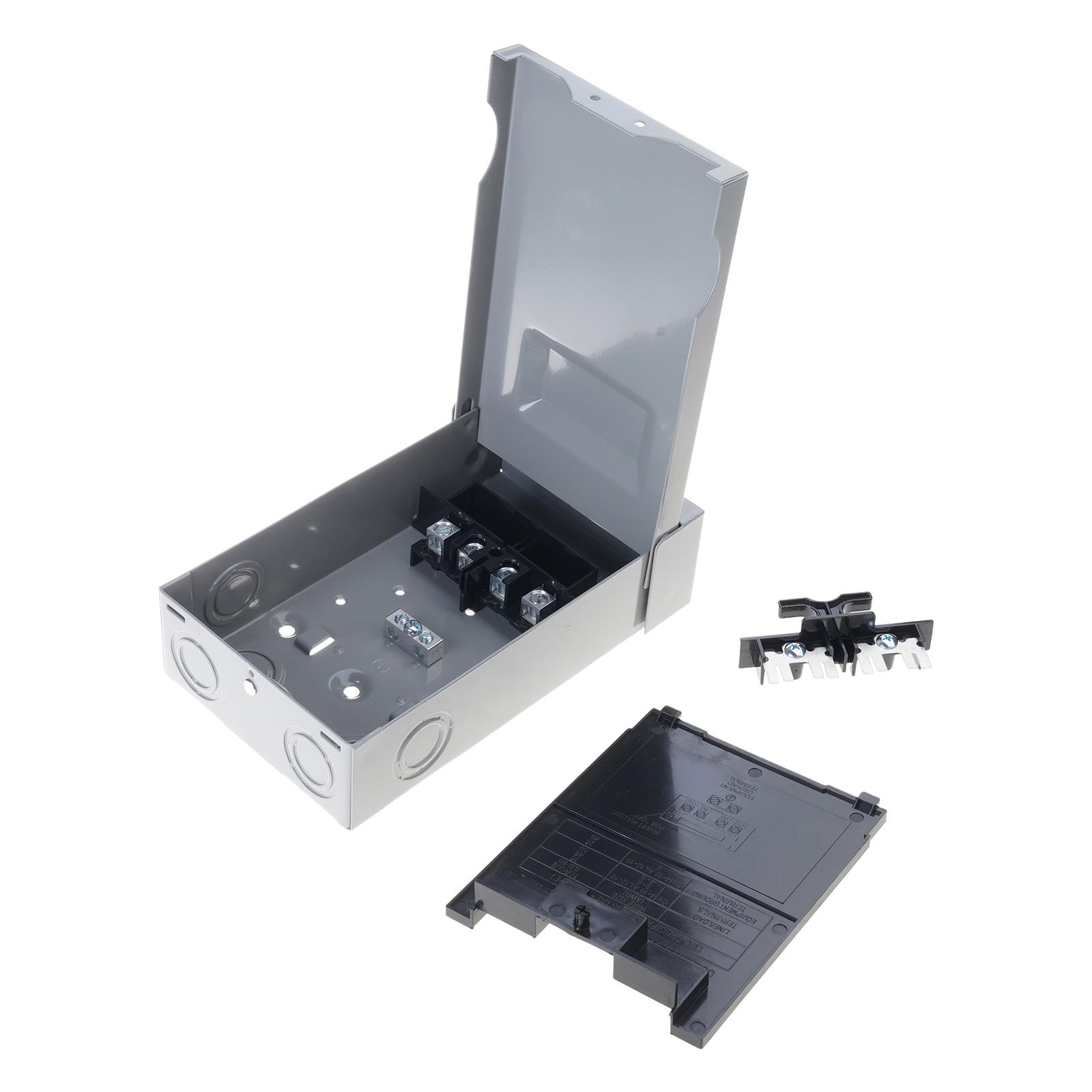 

30А Уличные разъединители Погодозащищенная коробка из нержавеющей стали Без предохранителей для кондиционирования воздуха 120/240 В переменного тока