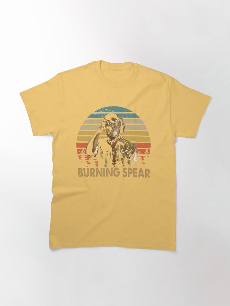 Burning Spear Vintage Burning Arts Spear Musicista Maglietta Classica