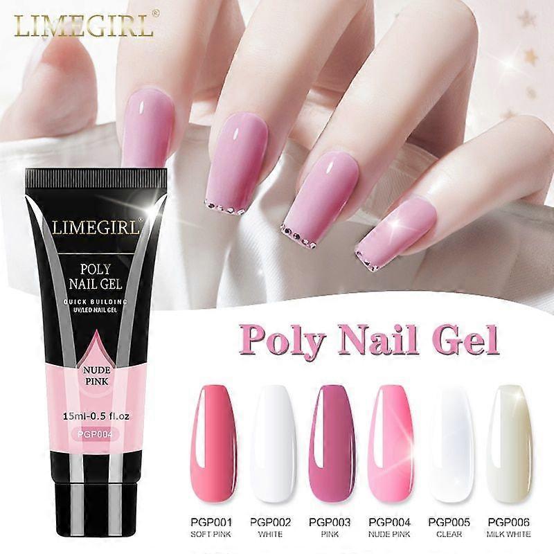 Poly Nail Gel Set for Nail Extensions Gel Nail Polish Set With LED Nail Dryer Manicure Set Kit 10