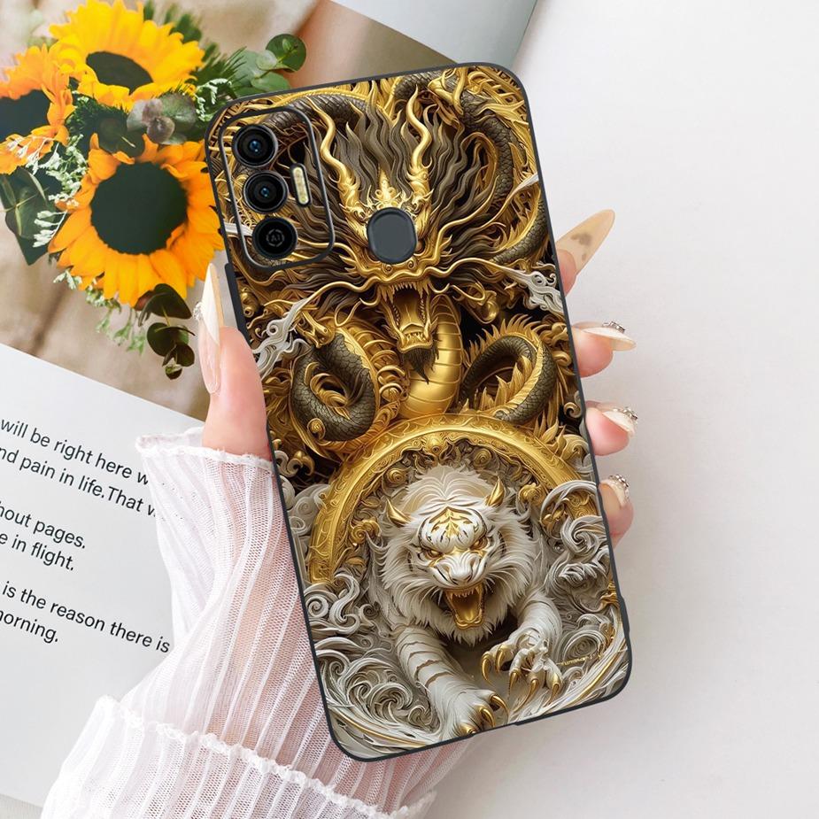 For Tecno Spark 7 Pro Case Spark7 T KF6p New Luxury Painted Cover Soft Silicone Case For Tecno Spark 7P 7T Spark7 Pro Funda Bags