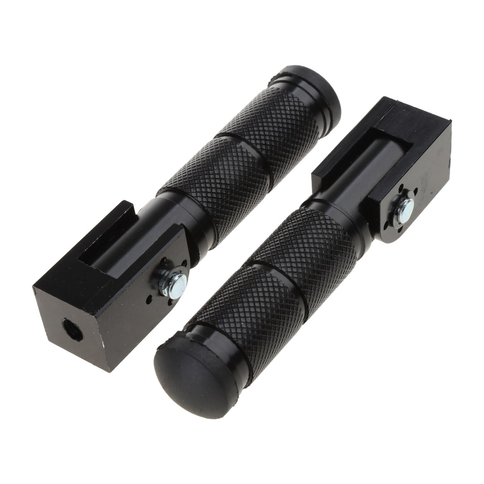 

1 Pair Front Rear Footrest Pedal Motorcycle 90° Fixed Folding Footpegs Modification Accessories M10 Motorcycle Foot Peg чёрный