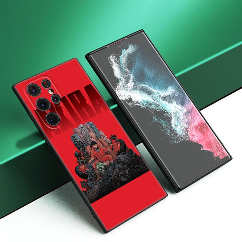Akira 1988 Film Black Silicone Phone Case For Samsung Galaxy S23 S21 S20 FE S24 S22 Ultra S10E S10 S9 S8 Plus