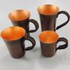 Vintage Reines Kupfer Kaffeebecher,Tasse Moscow Mule Becher Gravur Hammerstruktur Geflochtener Griff 450 ml Bierkrug,Teetasse Geschirr