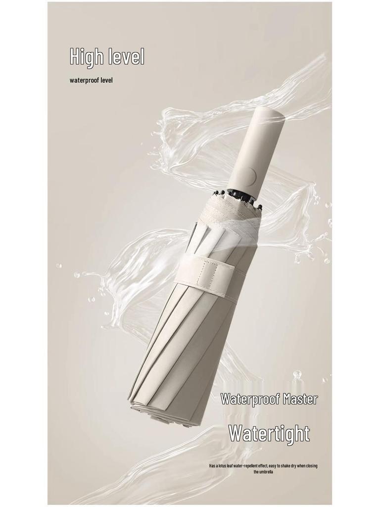 60-Bone Fully Automatic Sun & Rain Umbrella: Dual-Use, Sun Protection, Anti-UV, Large Men's Folding Umbrella