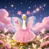 NaFairy Porch Goose Outfit with Wing for 23 Inch Spring   Porch Goose Clothes Skirt Costume for Yard Lawn Garden Patio Decor