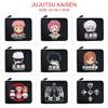 Jujutsu Kaisen Anime Zip PU Wallet Cartoon Print Coin Purse Large Capacity Card Holder Gojo Satoru Sukuna 1pcs