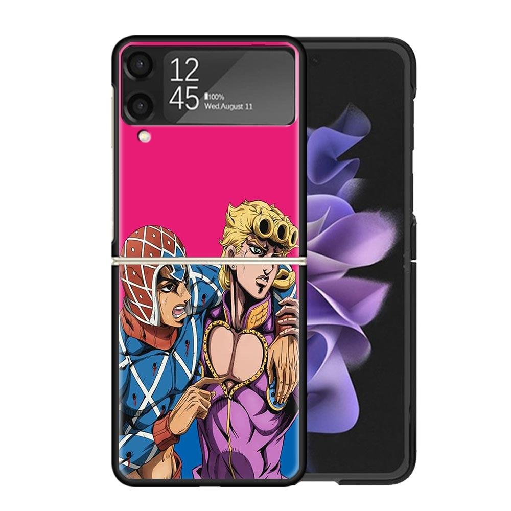 JoJo's Bizarre Adventure Golden Wind Klarsicht-Handyhülle für Samsung Z Flip 7 6 5 4 3 Galaxy ZFlip7 ZFlip6 ZFlip5 ZFlip4 ZFlip3 5G