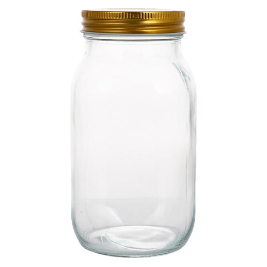 Pot scellé en verre de 300/400/500/650ML avec couvercle hermétique à vis, grande capacité, transparent, multifonctionnel, confiture de fruits, produits secs, noix, céréales, assaisonnement