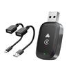Wireless CarPlay Android Auto Adapter Car Play Adapter Wifi/bluetooth Connect 2 In 1 Wireless Adapter For Netflix For YouTube