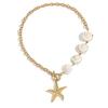 Bohemian Starfish Beaded Y2K Mermaid Ji Shell Casual Necklace Niche Vacation Wind Necklace
