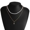 Collana Trendy con Ciondolo a Cuore per Donna - Catena Minimalista per la Clavicola con Chiusura OT per uno Stile alla Moda