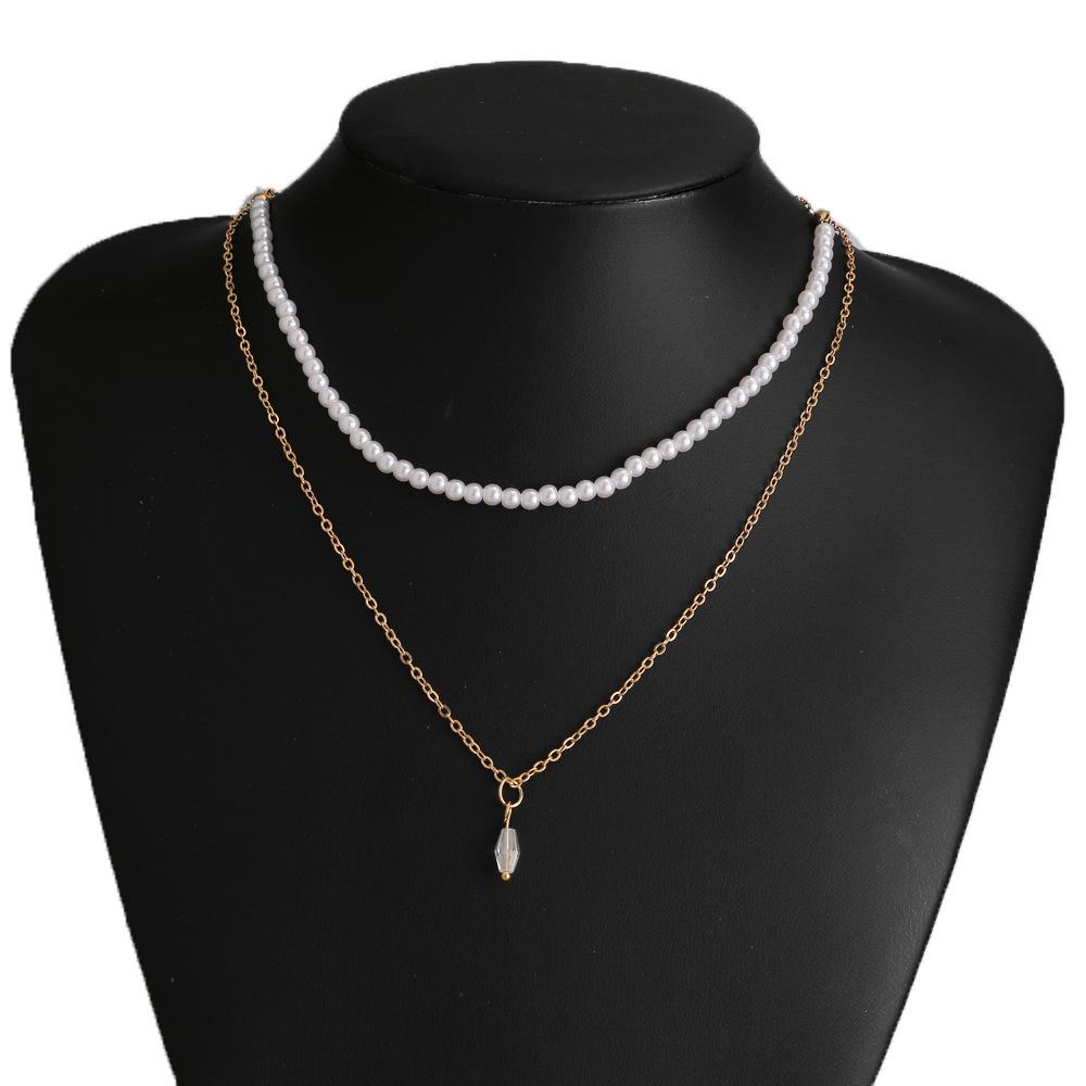 Collana Trendy con Ciondolo a Cuore per Donna - Catena Minimalista per la Clavicola con Chiusura OT per uno Stile alla Moda