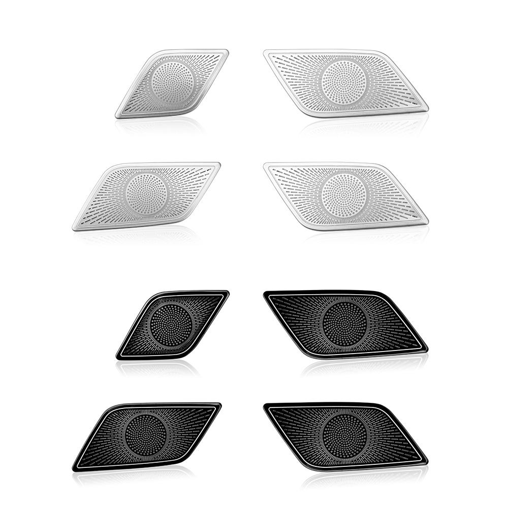 For Genesis G80 DH 2015-2020 Car Door Tweeter Speaker Stainless Steel Grille Decoration Cover Trim Interior Accessories