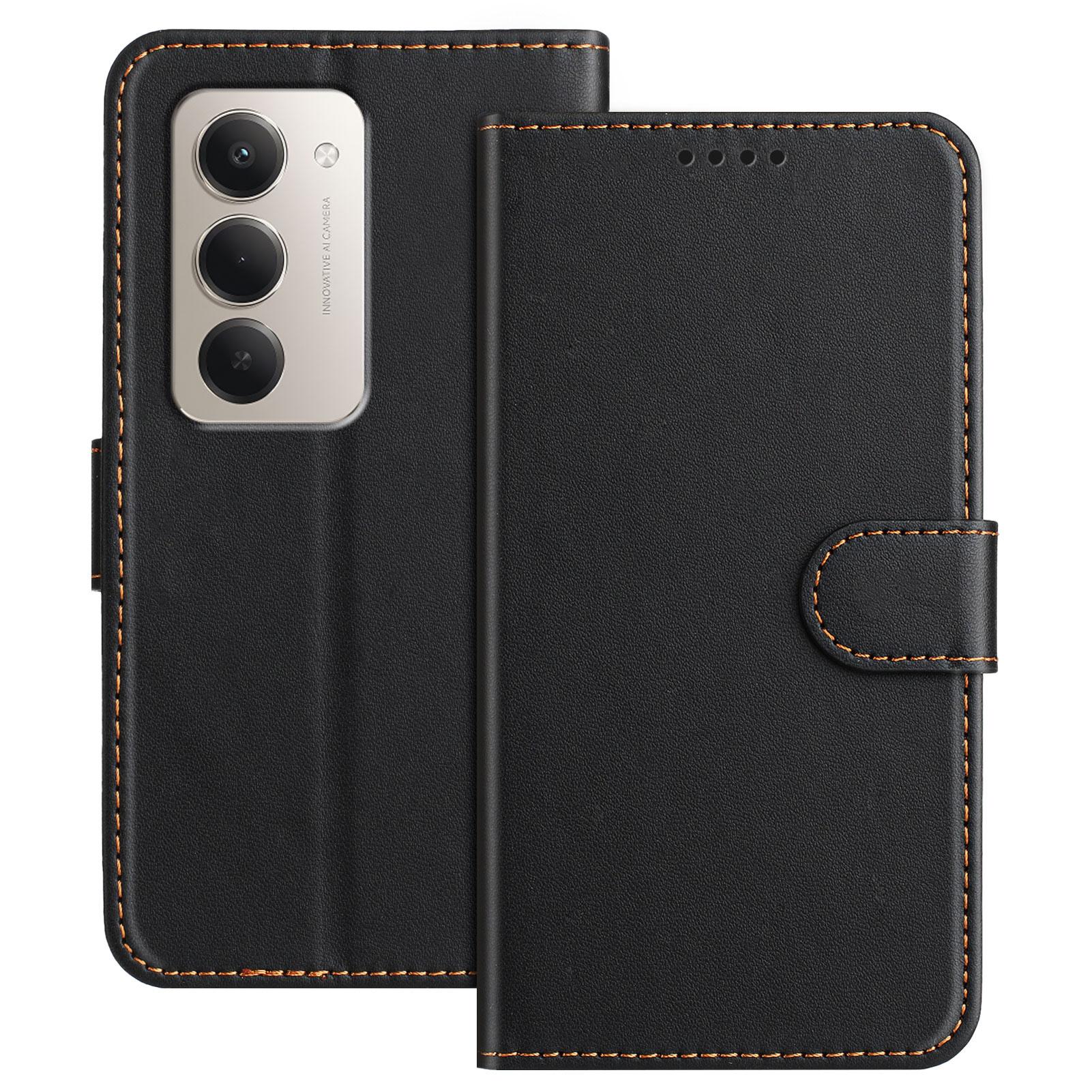 Pre Xiaomi Redmi 15 4G (EÚ) (171 mm) Kožené puzdro Kryt peňaženky na telefón s viacerými priehradkami na karty A
