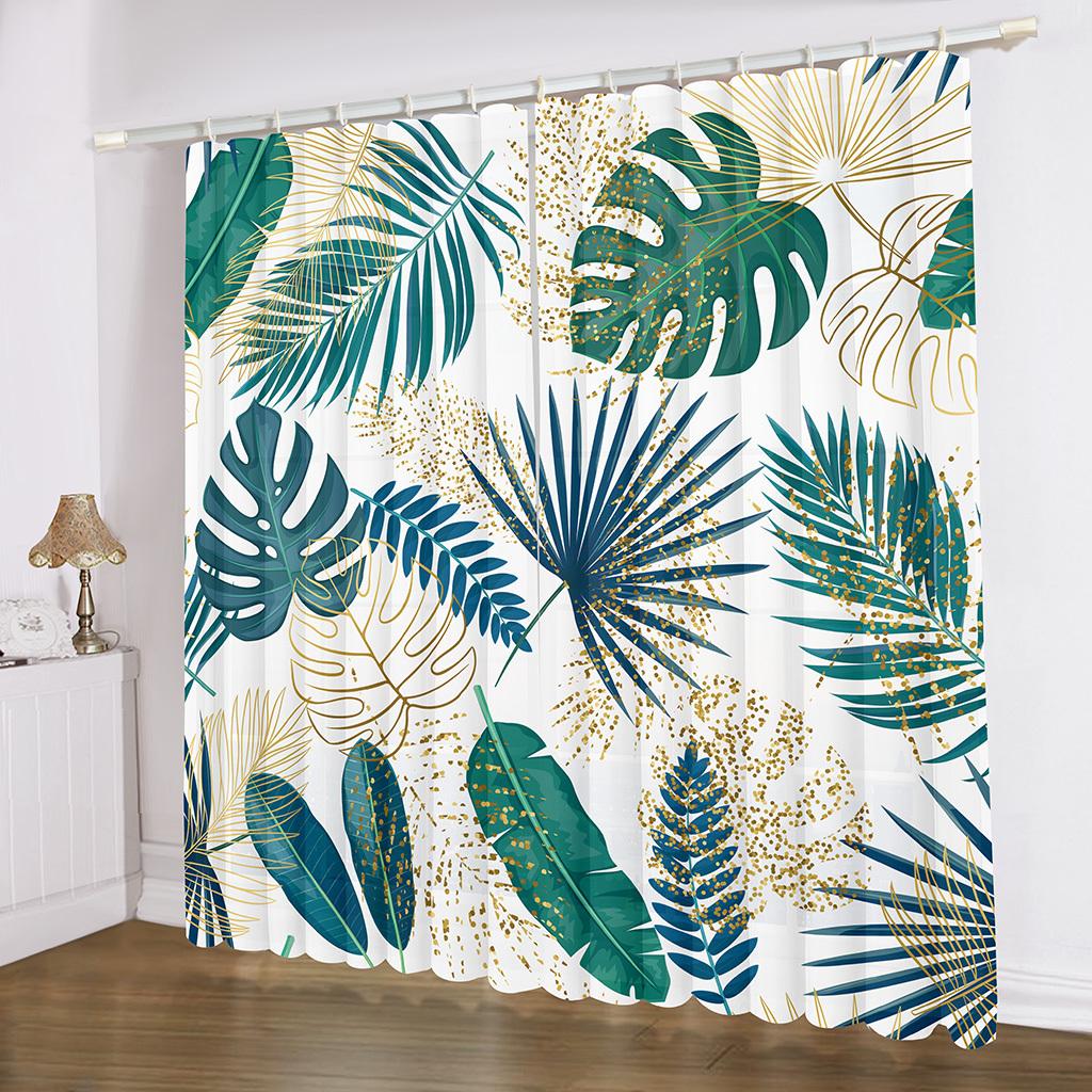 2 st Gardiner För Eid Ramadan Stångficka Gardin För Restauranger Offentliga Platser Vardagsrum Sovrum Kontor Arbetsrum Draperi