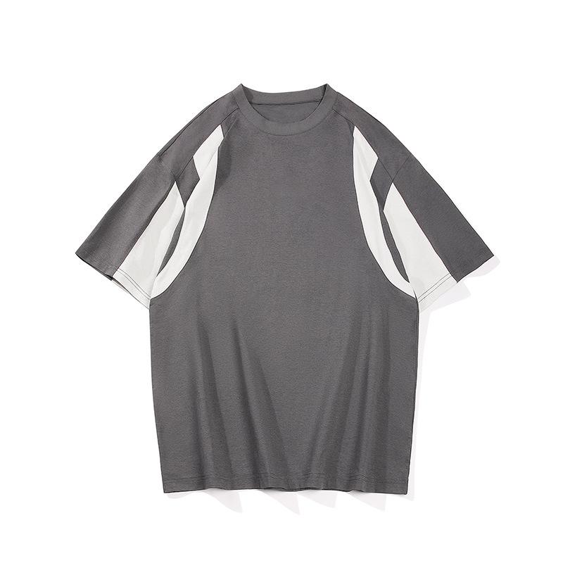Men's Casual Loose-Fit Short-Sleeve Crew-Neck T-Shirt High-End Men's Summer New Arrival