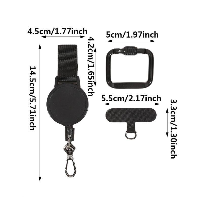 1/2/3pcs Retractable Anti-Theft Phone Holder Smartphone Safety Lanyard Anti-Drop Harness for Hiking Cycling Climbing