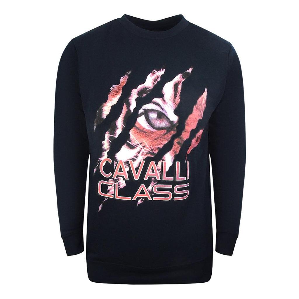 Cavalli Class Unisex Adult Peeking Tiger Sweatshirt