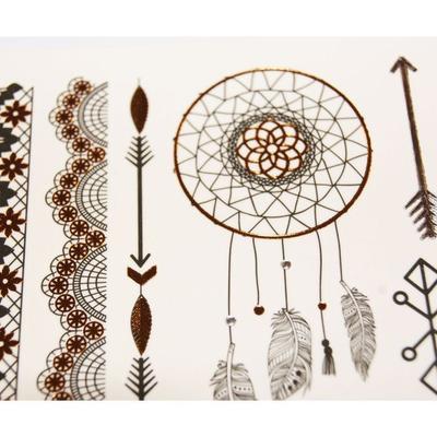 Temporäre Tattoos - Boho Designs - Gold